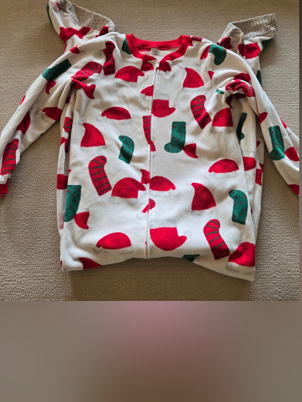 Carters Footed Christmas Pajamas sz 10